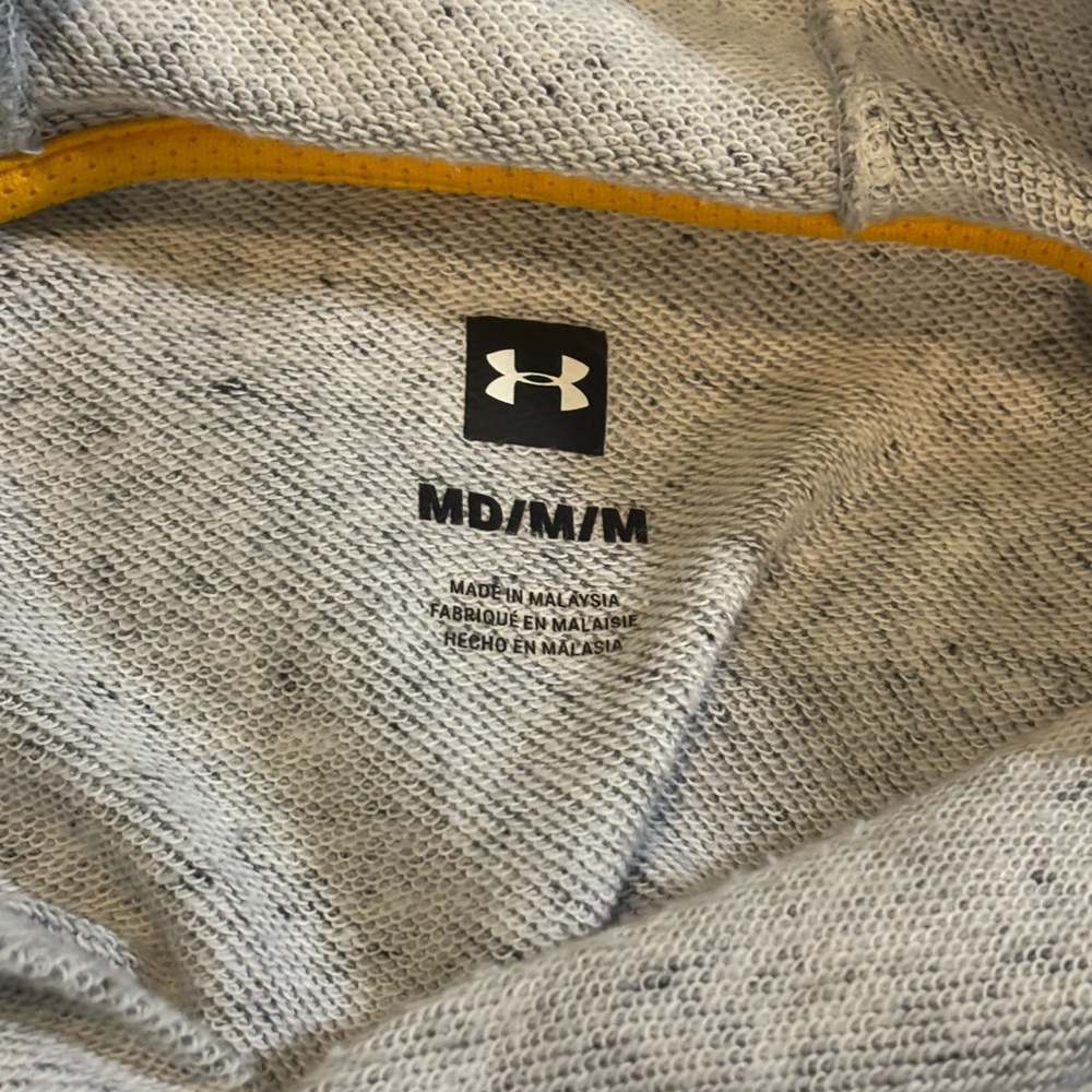 Under Armour Project Rock Men’s Sleeveless Terry Onyx Brahma Hoodie Size Medium - Picture 6 of 6